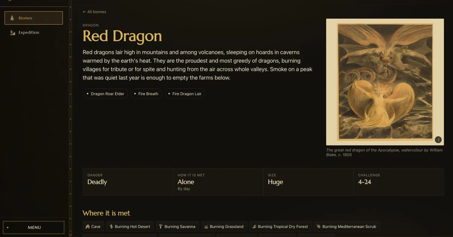 The red dragon: William Blake’s watercolour, its facts and where it is met