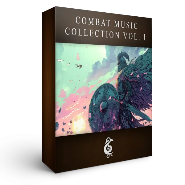 A 3D render of an album box labeled Combat Music Collection Vol. I. Published by Michael Ghelfi Studios (MGS).