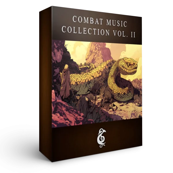 A 3D render of an album box labeled Combat Music Collection Vol. II. Published by Michael Ghelfi Studios (MGS).