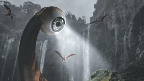 A composite image of a large alien eye-stalk creature. Illustrates [alt text].