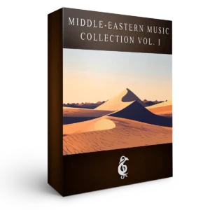 A 3D graphic for the album "Middle-Eastern Music Collection Vol. I". Illustrates [alt text].