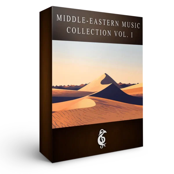 A 3D graphic for the album "Middle-Eastern Music Collection Vol. I". Illustrates [alt text].