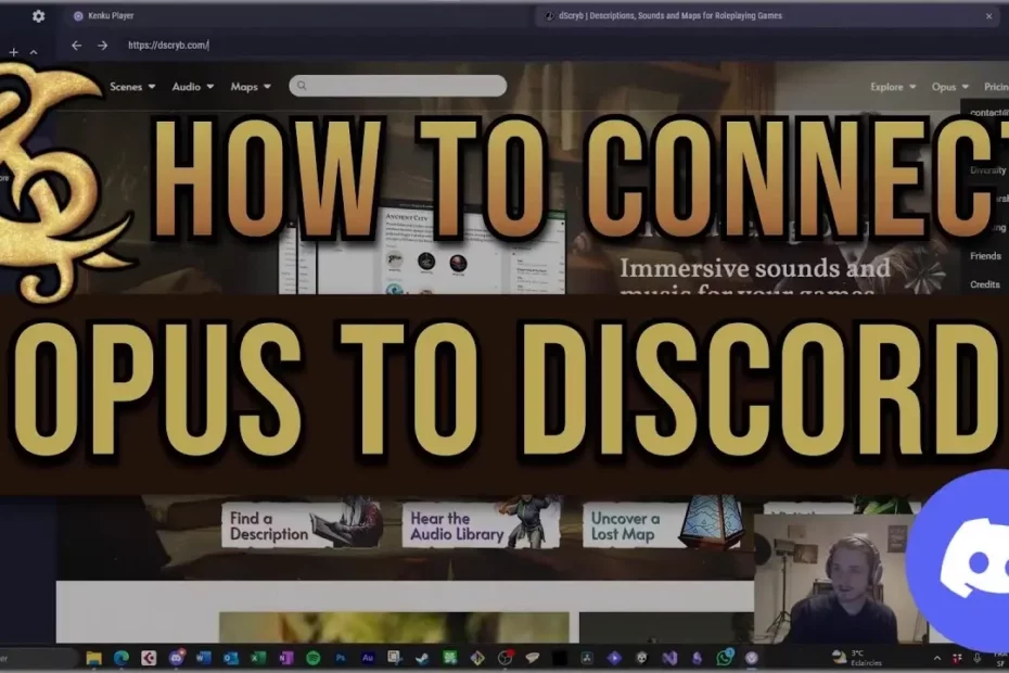 A thumbnail titled "How To Connect Opus To Discord" with the Discord logo and the Michael Ghelfi Studios (MGS) logo.