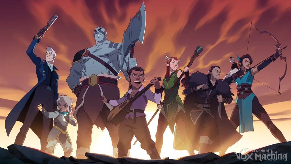 Artwork of the animated series The Legend of Vox Machina.