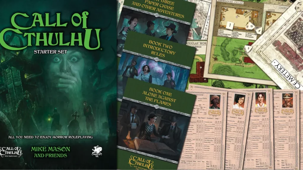 Image featuring the Call of Cthulhu Starter Set.
