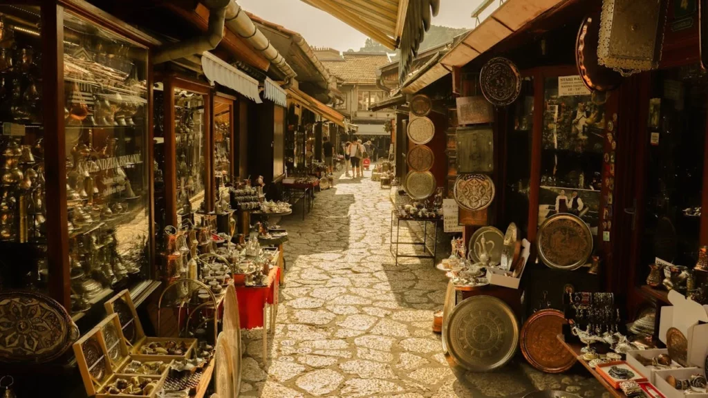 Photo of a bazaar during the daytime